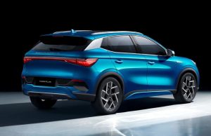 La BYD ATTO 3 stationnée